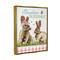 Stupell Industries Easter Blessings Gingham Spring Bunnies Floater Framed Art